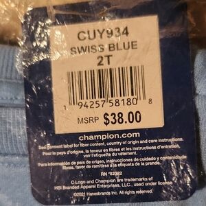 Champion Toddler Shirt in Swiss Blue